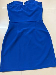 Royal Blue Strapless Mini Dress