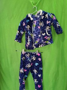 Cute Kids Fuzzy Zip-Up