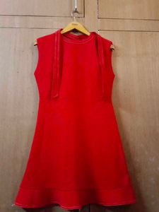 Retro Red Sleeveless Dress