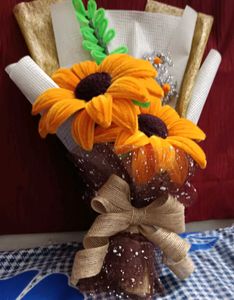 Fully Handmade Sunflower Bouquet 💐