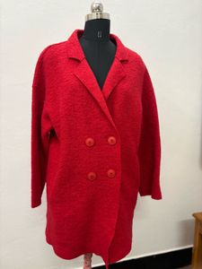 Red Double Breasted Coat