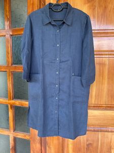 Renoma Blue button down Shirt Dress