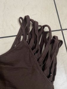 Looped Type Sleeves Stretchable Top