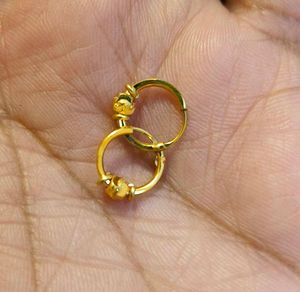 Baby girl pure gold earrings