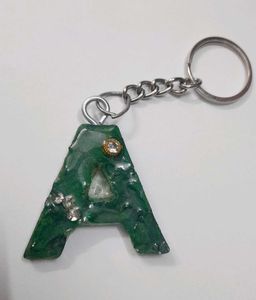 'A' Initial Keychain