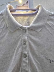 Casual White Polo T-Shirt