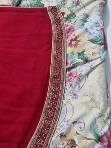 Elegant Red Embroidered Kurta