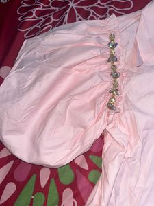 Brand New - Puff Sleeve Pink Top