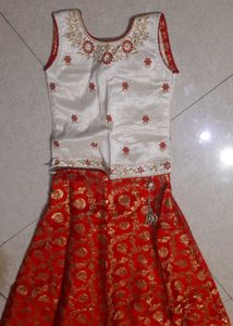 Girls' Ethnic Lehenga Choli Set