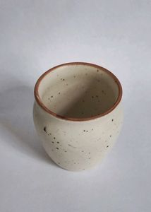 Cream Ceramic Handmade Kulhad Cup For Chai Etc