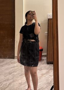 Denim skirt