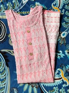 ELEGANT PEACH KURTA