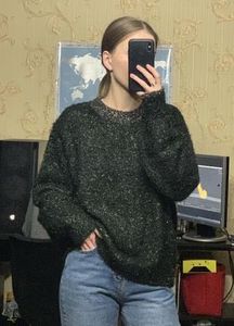 H&amp;M glitter Green Knitted Sweater