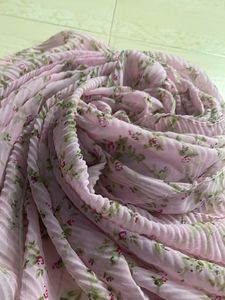 Pink Soft Crush Material Stole