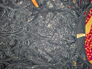 Embellished Navy Blue Top