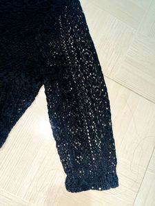 ✨ Elegant Black Lace Tunic ✨