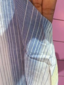 White And Blue Top