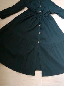 Green Maxi Shirt Dress