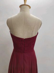 Elegant Maroon Maxi Dress