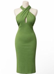 ZARA Green 2 way Midi Dress
