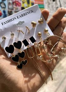 Korean Earrings Combo Card