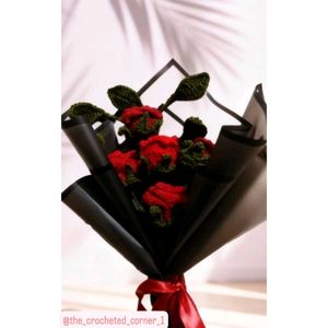 Crochet Rose Bouquet