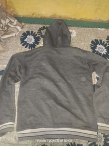 Dark Grey Jacket With Cap