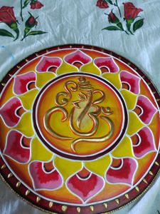 Wall Lippan Ganpati ,new