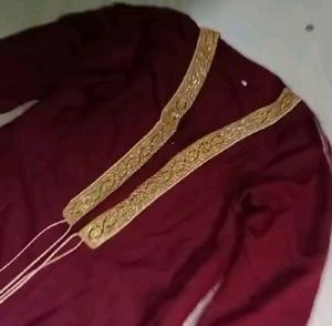 Kaftani Burqa, Length 5.4ft... Dark Rust, Brown