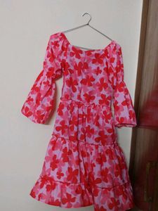 Floral Print Tiered Dress
