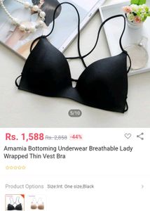 FREE Lace Shirt/Shrug + Sexy Black Push-up Bra