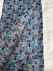 Blue Floral Fabric