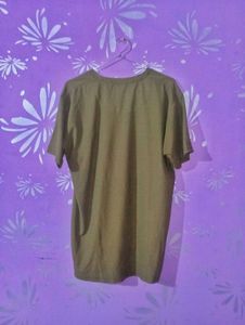 Olive Green Calvin Klein Jeans T-Shirt - Size Xl