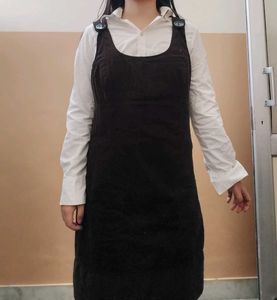 Brown Pinafore Dress