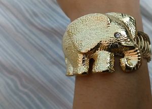 Elephant 18K Gold Plated Bracelet