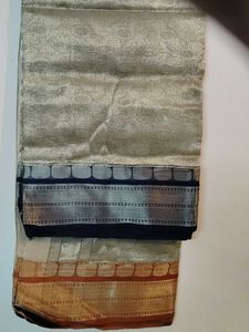 Elegant Heavy Zari Bordered Silk Saree❤️