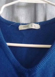 Blue Long Sleeve Sweater