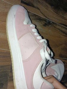 Pink &amp; White Sneakers