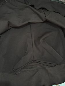 Black Skirt with White Stripes