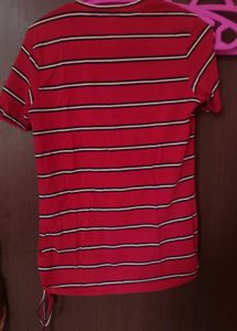 Red striped tshirt ❤️