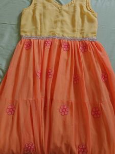 Cute Orange &amp; Yellow Dress