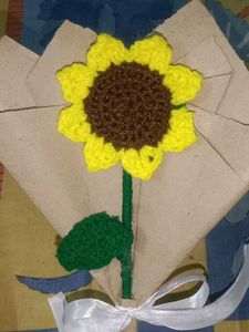 Crochet Sunflower Bouquet