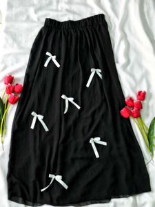 Black Coquette Ribbon Skirt 🎀