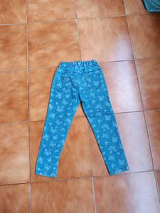 Butterfly Print Denim Jeans