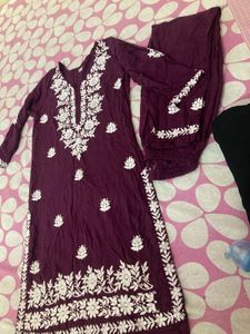 Elegant Embroidered Kurta Set