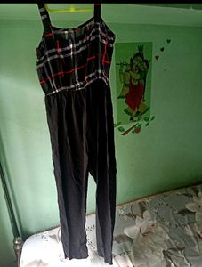 Plaid Jumpsuit