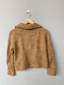 Shirt Style Collared Sweater.