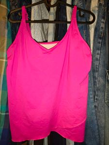 Hot Pink Swim Top 36 - 38 inches stretchable mater