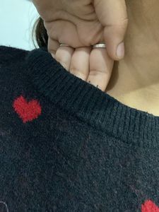 Heart Pattern Sweater