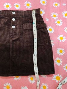Corduroy Mini Skirt